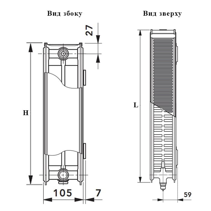 Технічне креслення Vogel Noot Ventil 22KV 500x1120